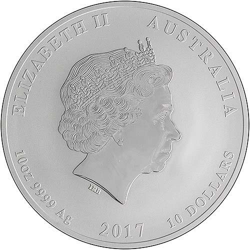 2017 Silver Year of the Rooster 10 oz Bullion Coin | Chard