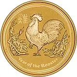 2017 0.05 oz Gold Coin Lunar Year of the Rooster Perth Mint Bullion