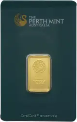 10g Gold Bar Perth Mint Kangaroo - Pre-Owned 