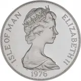 1976 Silver Proof American Bicentenary Washington Crown Coin With Box with Cert Isle of Man Pobjoy Mint obverse