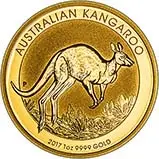 2017 Gold 1 oz Kangaroo Nugget $100 Perth Mint Bullion Coin
