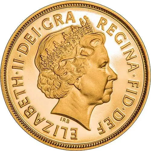 2008 Gold Full Sovereign Elizabeth II Proof Obverse