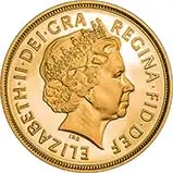 2008 Gold Full Sovereign Elizabeth II Proof Obverse