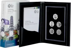 2019 Proof 50 Years of the 50p 5-Coin British Culture Set