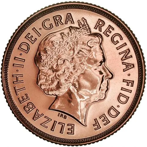 2007 Gold Sovereign Bullion Coin obverse chards image crop