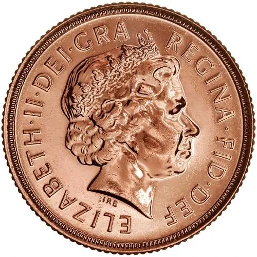 2006 Gold Sovereign Bullion Coin obverse chards image crop