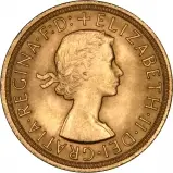 1962 Gold Sovereign Elizabeth II obverse