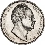 1834 William IV Silver Half Crown Obverse