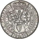 1899 Victoria Old Head Silver Florin Coin