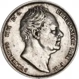 1836 William IV Silver Half Crown Obverse