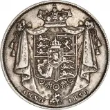 1836 William IV Silver Half Crown