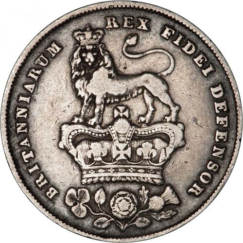 イギリス　1826年　Shilling　＠２３ イギリス 1826年 Shilling ＠23