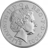 2001 100th Anniversary of the Victorian Era Base Metal BU Crown Royal Mint PNC Cover obverse