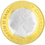 2003 Coronation 50th Anniversary 1 kg Silver Proof Coin Alderney - Pre-Owned obverse