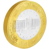 2003 Coronation 50th Anniversary 1 kg Silver Proof Coin Alderney - Pre-Owned side view