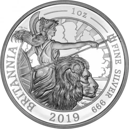 2019 6-Coin Silver Proof Britannia Set 1oz Reverse