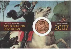 2007 Gold Sovereign Elizabeth II Bullion Coin - In Sleeve