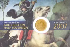 2007 Elizabeth II Half Sovereign Gold Bullion Coin - In Sleeve