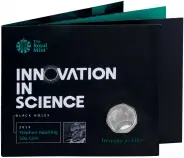 2019 Stephen Hawking B.U. 50p Coin Presentation Folder