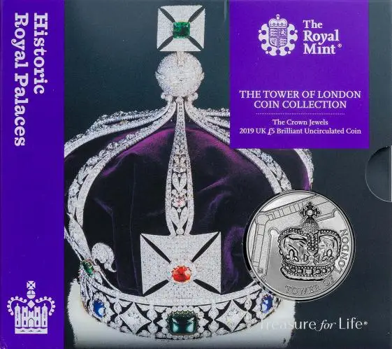 2019 B.U £5 The Tower of London - Crown Jewels Coin Presentation pack