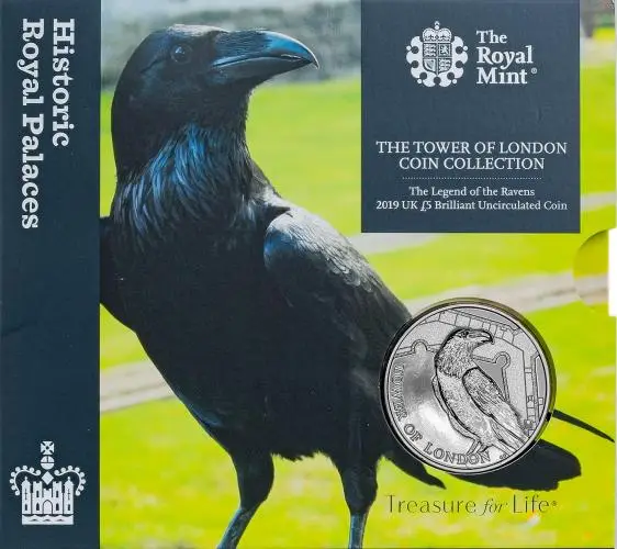 2019 B.U £5 The Tower of London - Legend of the Ravens Coin Presentation Box