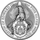 2017 2 oz Silver Queen's Beasts Griffin - Grade C