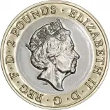 2019 £2 BU 350th Anniversary of Samuel Pepys' Diary Coin Obverse