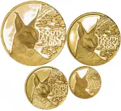South Africa 2004 Gold Proof Natura Prestige Wild Cats Of Africa - 4 Coin Set