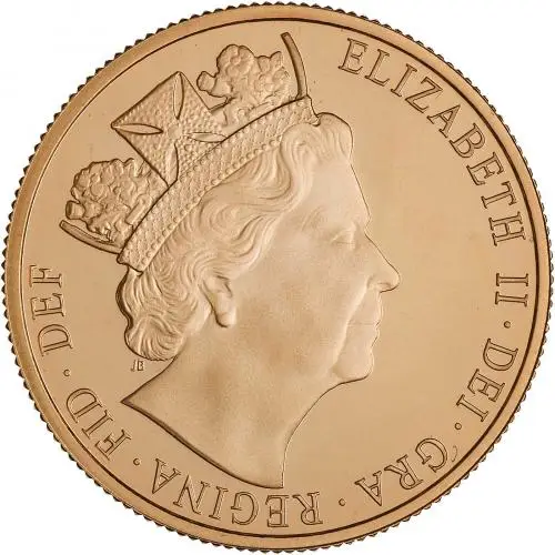 2016 Gold Proof Sovereign Elizabeth II Premium Coin Set United Kingdom The Royal Mint Fifth Portrait 3 Coins obverse design