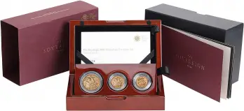 2016 Gold Proof Sovereign Elizabeth II 3 Coin Premium Set
