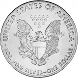2016 Silver Bullion Ungraded 1 Ounce Eagle  Coin Single United States of America US Mint reverse