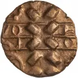 Celtic Gold Stater Vertical Wreath Horse of King Dumnocoveros of the Corieltauvi Edge obverse