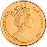 2000 Gold Proof Full Elizabeth II Pearl and Diamond 100th Birthday Queen Mother One Set With a 0.015ct Diamond  Coin Sets Isle of Man Pobjoy Mint 2 Coins 1 obv