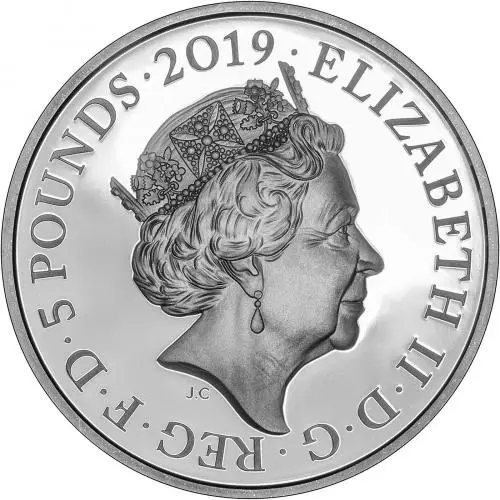 2019 Silver Proof 200 Years Since the Birth of Queen Victoria £5 Coin Obverse