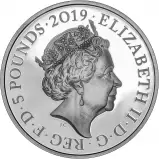 2019 Silver Proof 200 Years Since the Birth of Queen Victoria £5 Coin Obverse