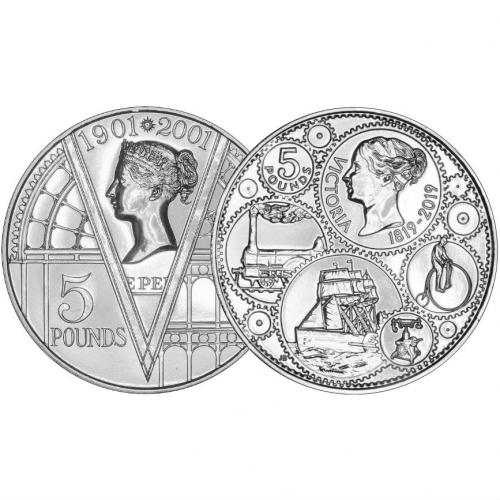 Queen Victoria £5 Brilliant Uncirculated Bundle | Chard
