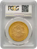 1864 Gold Graded Double Eagle $20 Coin Slabbed United States of America Mint AU Details reverse