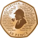 2019 Sherlock Holmes 50 Pence Gold Proof Coin