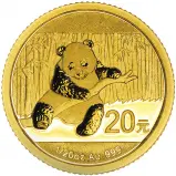 2014 Gold Uncirculated 0.05 Ounce Panda  Coin