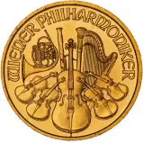 2009 Gold Bullion 0.1 Ounce Philharmonic Austrian Mint - Pre-Owned