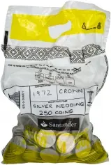 Bag of 1972 Royal Silver Wedding Anniversary Crowns
