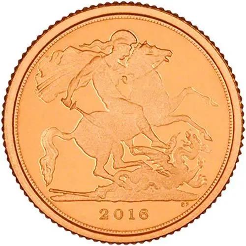 2016 Gold Quarter Sovereign Elizabeth II Proof 21735