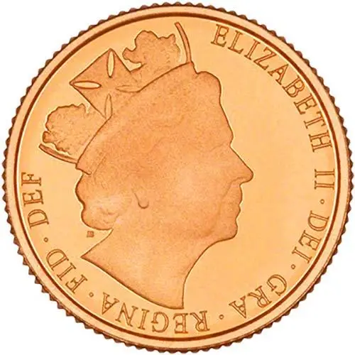 2016 Gold Quarter Sovereign Elizabeth II Proof 21733