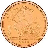2016 Gold Quarter Sovereign Elizabeth II Proof 21735