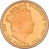 2016 Gold Quarter Sovereign Elizabeth II Proof 21733