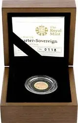 2010 Gold Quarter Sovereign Elizabeth II Proof