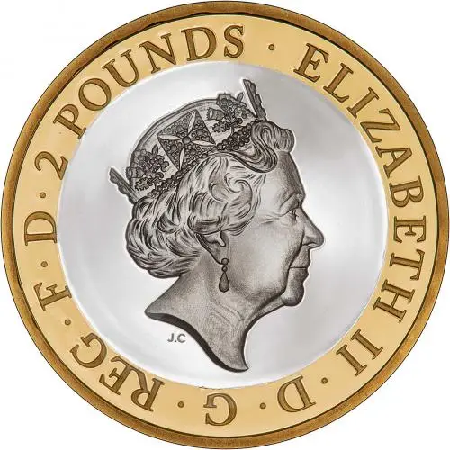 2019 D-Day Silver Proof £2 Coin Obverse