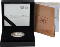 2019 D-Day Silver Proof £2 Coin Presentation Box