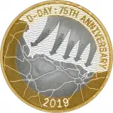 2019 Silver Proof 75th Anniversary of D-Day £2 Coin