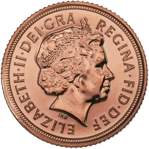 2009 Gold Half Sovereign Bullion Coin obverse